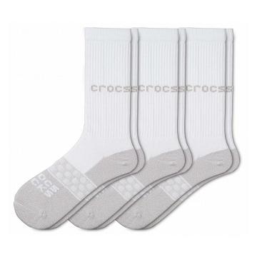 Crocs Adult Crew Solid 3-Pack Strumpor Herr Vita | Sverige 1659CTVE